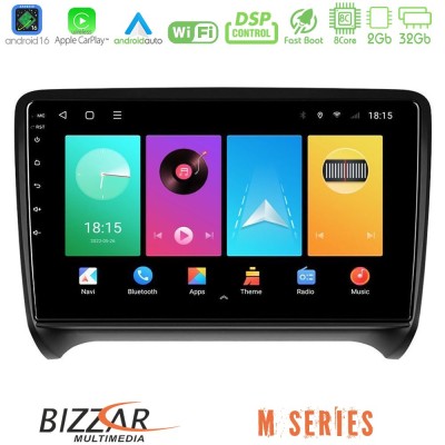 Bizzar M Series 8Core Android16 2+32GB Audi TT B7 Navigation Multimedia Tablet 9"