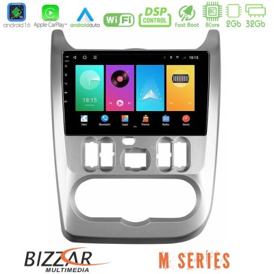 Bizzar M Series 8Core Android16 2+32GB Dacia Duster/Sandero/Logan Navigation Multimedia Tablet 9"