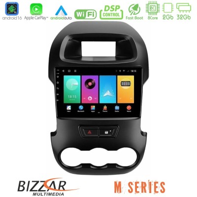 Bizzar M Series 8Core Android16 2+32GB Ford Ranger 2012-2016 Navigation Multimedia Tablet 9"