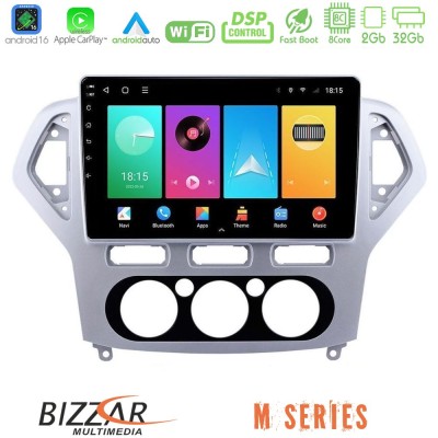 Bizzar M Series 8Core Android16 2+32GB Ford Mondeo 2007-2010 Manual A/C Navigation Multimedia Tablet 10"