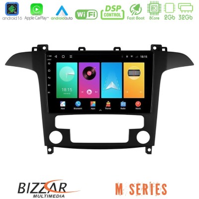 Bizzar M Series 8Core Android16 2+32GB Ford S-Max 2006-2012 Navigation Multimedia Tablet 9"