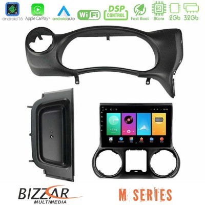 Bizzar M Series 8Core Android16 2+32GB Jeep Wrangler 2014-2017 Navigation Multimedia Tablet 10"