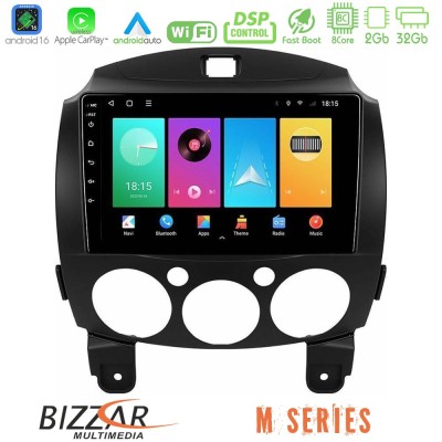 Bizzar M Series 8Core Android16 2+32GB Mazda 2 2008-2014 Navigation Multimedia Tablet 9"