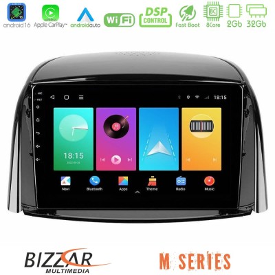 Bizzar M Series 8Core Android16 2+32GB Renault Koleos 2007-2015 Navigation Multimedia Tablet 9"