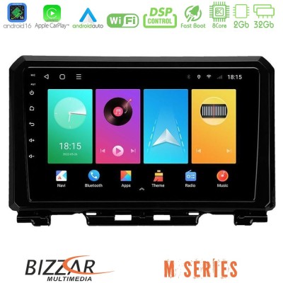 Bizzar M Series 8Core Android16 2+32GB Suzuki Jimny 2018-2022 Navigation Multimedia Tablet 9"