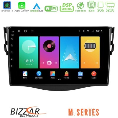 Bizzar M Series 8Core Android16 2+32GB Toyota RAV4 Navigation Multimedia Tablet 9"