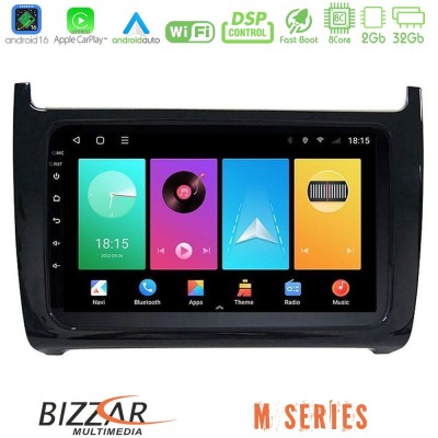 Bizzar M Series 8Core Android16 2+32GB Vw Polo Navigation Multimedia Tablet 9"