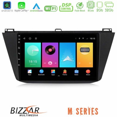 Bizzar M Series 8Core Android16 2+32GB Vw Tiguan 2016-2022 Navigation Multimedia Tablet 10"