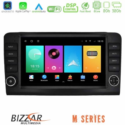 Bizzar M Series 8Core Android16 2+32GB Mercedes ML/GL Class W164 2006-2011 Navigation Multimedia Tablet 9" (OEM Look)