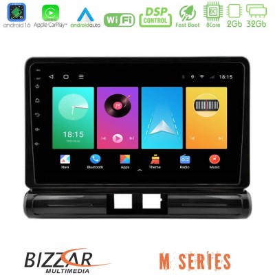 Bizzar M Series 8Core Android16 2+32GB Citroen C3 2016- Navigation Multimedia Tablet 9" (Low Version))