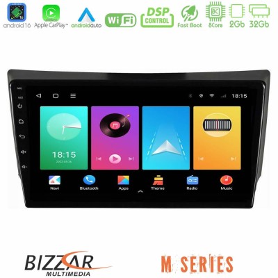 Bizzar M Series 8Core Android16 2+32GB Ssangyong Rexton 2002-2006 Navigation Multimedia Tablet 9"