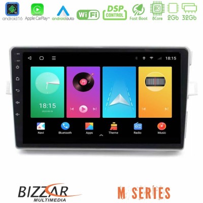 Bizzar M Series 8Core Android16 2+32GB Toyota Verso 2009-2018 Navigation Multimedia Tablet 9"