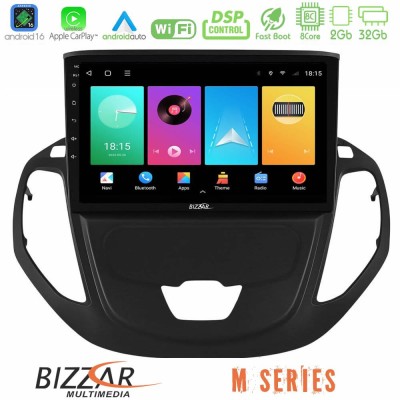 Bizzar M Series 8Core Android16 2+32GB Ford Courier 2015-2023 Navigation Multimedia Tablet 9"