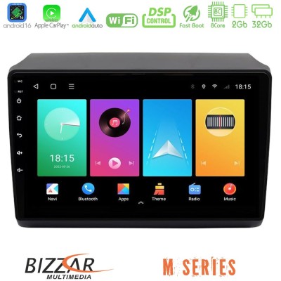 Bizzar M Series 8Core Android16 2+32GB Fiat Ducato/Citroen Jumper/Peugeot Boxer 2011-2021 Navigation Multimedia Tablet 9"