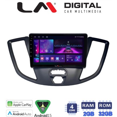 LM Digital - LM ZA4758 GPS Οθόνη OEM Multimedia Αυτοκινήτου για Ford Transit 2013 2018 (CarPlay/AndroidAuto/BT/GPS/WIFI/GPRS)