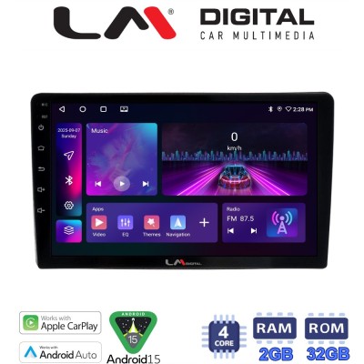 LM Digital - LM ZA4402UP GPS Οθόνη OEM Multimedia Αυτοκινήτου για Toyota Yaris 1999 2005 (CarPlay/AndroidAuto/BT/GPS/WIFI/GPRS)
