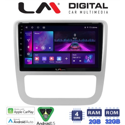 LM Digital - LM ZA4489 GPS Οθόνη OEM Multimedia Αυτοκινήτου για VW Scirocco & Eos 2008 2013 (CarPlay/AndroidAuto/BT/GPS/WIFI/GP