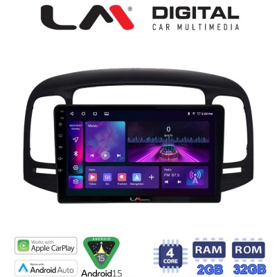 LM Digital - LM ZA4269 GPS Οθόνη OEM Multimedia Αυτοκινήτου για Hyundai Accent 2006 2012 (CarPlay/AndroidAuto/BT/GPS/WIFI/GPRS)
