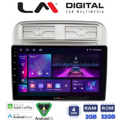 LM Digital - LM ZA4660 GPS Οθόνη OEM Multimedia Αυτοκινήτου για Fiat Grande Punto 2005 2009 Fiat Linea 2005 2017 (CarPlay/Andr