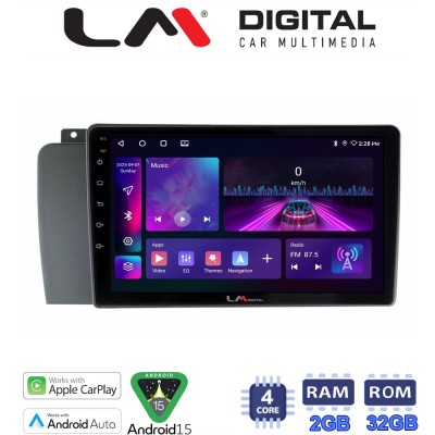 LM Digital - LM ZA4957 GPS Οθόνη OEM Multimedia Αυτοκινήτου για VOLVO V70-S60- XC70 2004 2007 (CarPlay/AndroidAuto/BT/GPS/WIFI/