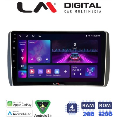 LM Digital - LM ZA4885 GPS Οθόνη OEM Multimedia Αυτοκινήτου για Toyota Urban - IST 2007 2016 (CarPlay/AndroidAuto/BT/GPS/WIFI/G
