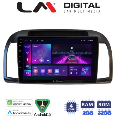 LM Digital - LM ZA4300B GPS Οθόνη OEM Multimedia Αυτοκινήτου για Nissan Micra 2002 2007 (CarPlay/AndroidAuto/BT/GPS/WIFI/GPRS)