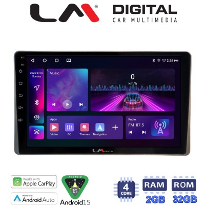 LM Digital - LM ZA4754 GPS Οθόνη OEM Multimedia Αυτοκινήτου για Toyota Yaris 2023 (CarPlay/AndroidAuto/BT/GPS/WIFI/GPRS)