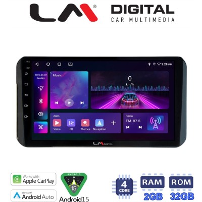 LM Digital - LM ZA4754H GPS Οθόνη OEM Multimedia Αυτοκινήτου για Toyota Yaris 2023 high version (CarPlay/AndroidAuto/BT/GPS/WIFI