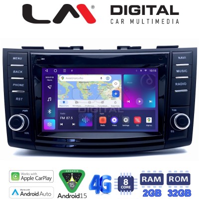 LM Digital - LM E8179 GPS Οθόνη OEM Multimedia Αυτοκινήτου για SUZUKI SWIFT 2012 2016 (CarPlay/AndroidAuto/BT/GPS/WIFI/GPRS)