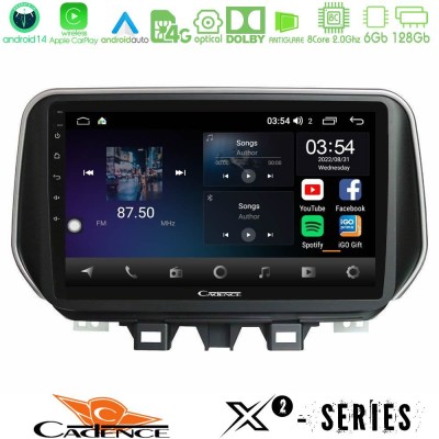 Cadence X2 Series 8Core Android14 6+128GB Hyundai ix35 Navigation Multimedia Tablet 10"