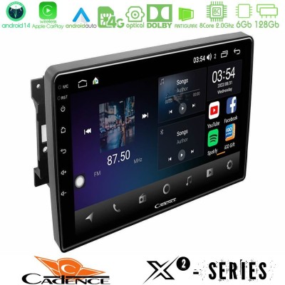 Cadence X2 Series 8Core Android14 6+128GB Chrysler / Dodge / Jeep Navigation Multimedia Tablet 10"