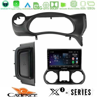 Cadence X2 Series 8Core Android14 6+128GB Jeep Wrangler 2014-2017 Navigation Multimedia Tablet 10"