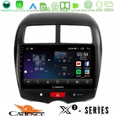 Cadence X2 Series 8Core Android14 6+128GB Mitsubishi ASX Navigation Multimedia Tablet 10"