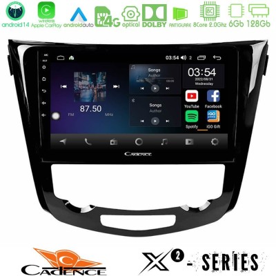 Cadence X2 Series 8Core Android14 6+128GB Nissan Qashqai J11 (AUTO A/C) Navigation Multimedia Tablet 10"
