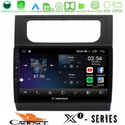 Cadence X2 Series 8Core Android14 6+128GB VW Touran 2003-2011 Navigation Multimedia Tablet 10" Cadence X2 Series 8Core Android14 6+128GB VW Touran 2003-2011 Navigation Multimedia Tablet 10"