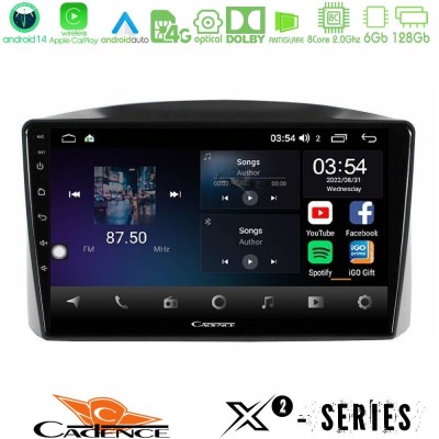 Cadence X2 Series 8Core Android14 6+128GB Jeep Grand Cherokee 2005-2007 Navigation Multimedia Tablet 10"