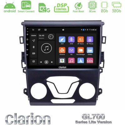 Clarion GL700 Lite Series 8Core Android ClarionOS 2+32GB Ford Mondeo 2014-2017 Navigation Multimedia Tablet 9" Με Carplay & Andr