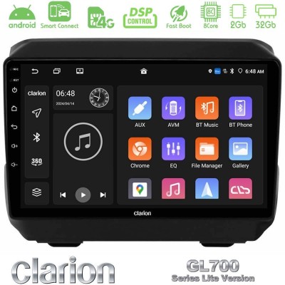 Clarion GL700 Lite Series 8Core Android ClarionOS 2+32GB Jeep Wrangler 2018- Navigation Multimedia Tablet 9" Με Carplay & Androi