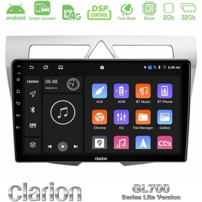 Clarion GL700 Lite Series 8Core Android ClarionOS 2+32GB Kia Picanto Navigation Multimedia Tablet 9" Με Carplay & Android Auto