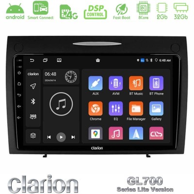 Clarion GL700 Lite Series 8Core Android ClarionOS 2+32GB Mercedes SLK Class Navigation Multimedia Tablet 9" Με Carplay & Android