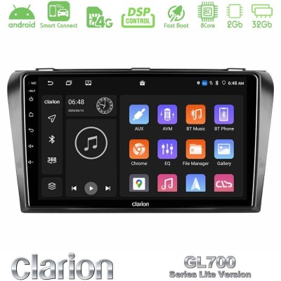 Clarion GL700 Lite Series 8Core Android ClarionOS 2+32GB Mazda 3 2004-2009 Navigation Multimedia Tablet 9" Με Carplay & Android 