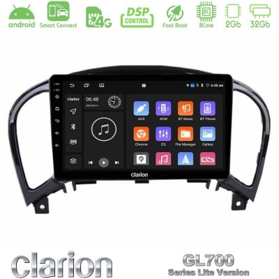 Clarion GL700 Lite Series 8Core Android ClarionOS 2+32GB Nissan Juke Navigation Multimedia Tablet 9" Με Carplay & Android Auto