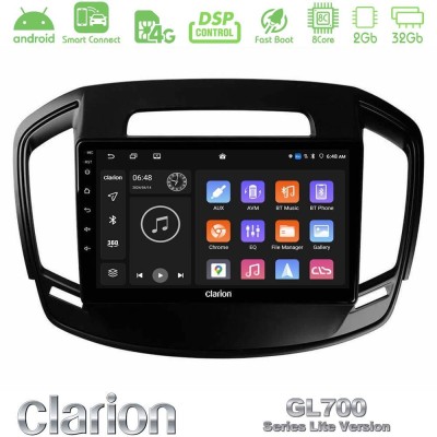 Clarion GL700 Lite Series 8Core Android ClarionOS 2+32GB Opel Insignia 2014-2017 Navigation Multimedia Tablet 9" Με Carplay & An