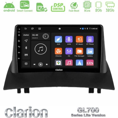 Clarion GL700 Lite Series 8Core Android ClarionOS 2+32GB Renault Megane 2 2002-2008 Navigation Multimedia Tablet 9" Με Carplay &