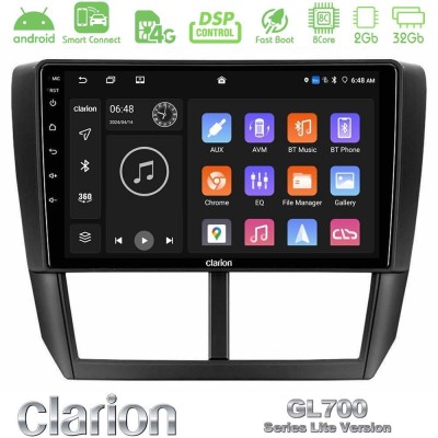 Clarion GL700 Lite Series 8Core Android ClarionOS 2+32GB Subaru Forester Navigation Multimedia Tablet 9" Με Carplay & Android Au