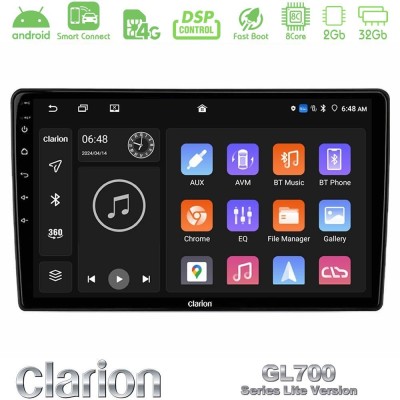 Clarion GL700 Lite Series 8Core Android ClarionOS 2+32GB Suzuki Grand Vitara Navigation Multimedia Tablet 9" Με Carplay & Androi