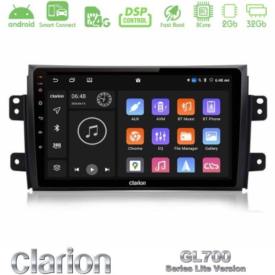 Clarion GL700 Lite Series 8Core Android ClarionOS 2+32GB Suzuki SX4 2006-2014 Fiat Sedici 2006-2014 Navigation Multimedia Tablet