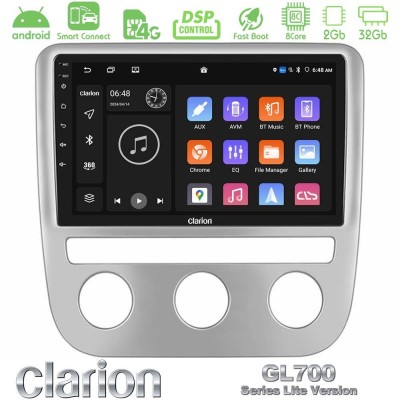 Clarion GL700 Lite Series 8Core Android ClarionOS 2+32GB VW Scirocco / Eos Navigation Multimedia Tablet 9" Με Carplay & Android 