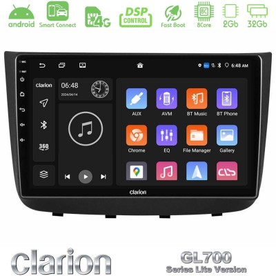 Clarion GL700 Lite Series Mercedes Vito/Viano 2003-2006 8Core Android ClarionOS 2+32GB Navigation Multimedia Tablet 10" Με Carpl