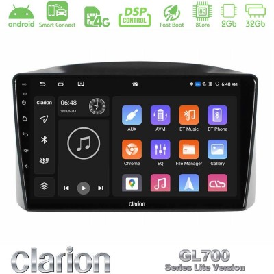 Clarion GL700 Lite Series Jeep Grand Cherokee 2005-2007 8Core Android ClarionOS 2+32GB Navigation Multimedia Tablet 10" Με Carpl